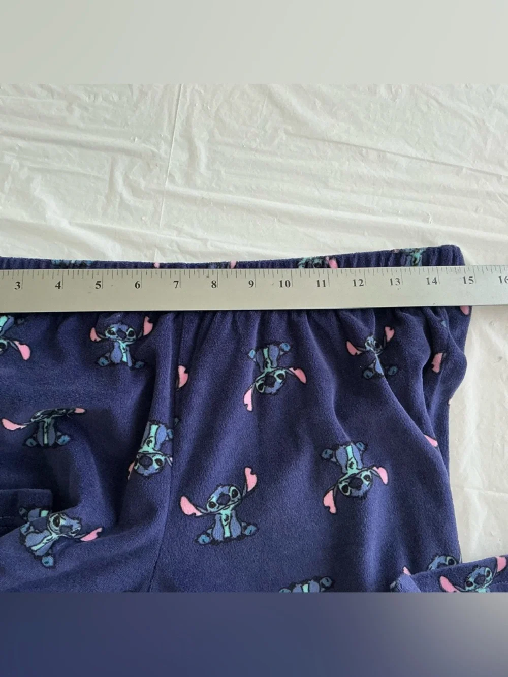 Disney Stitch Blue Pajama Pants Women’s Size Small 4-6 Lounge Sleepwear - Picture 6 of 7